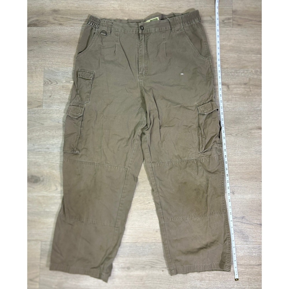 CABELA'S Trail Hiker Outdoor Cargo Pants Double Knee Men's 40x30 Elastic Waist